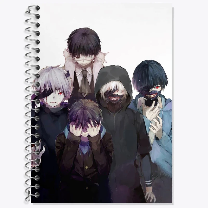 دفتر لغت 50 برگ خندالو مدل کانکی کن انیمه توکیو غول Tokyo Ghoul کد 11902