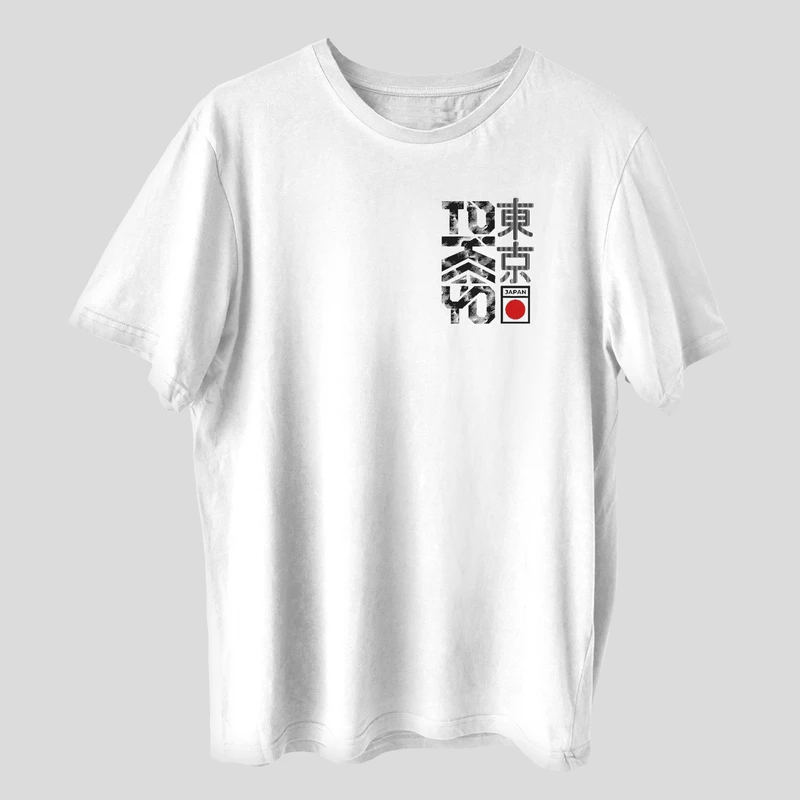 تی شرت آستین کوتاه مردانه مدل خیابان های توکیو anm402