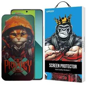 Epicoy Privacy Hoodie Cat Glass Screen Protector For Xiaomi Redmi Note 13 Pro 4G/5G/ Note 13 4G/5G /Note 13R Pro