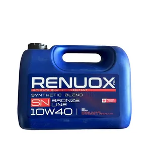 روغن موتور مناسب برای خودروهای بنزینی رینوکس مدل 10W40_SN حجم 5 لیتر 