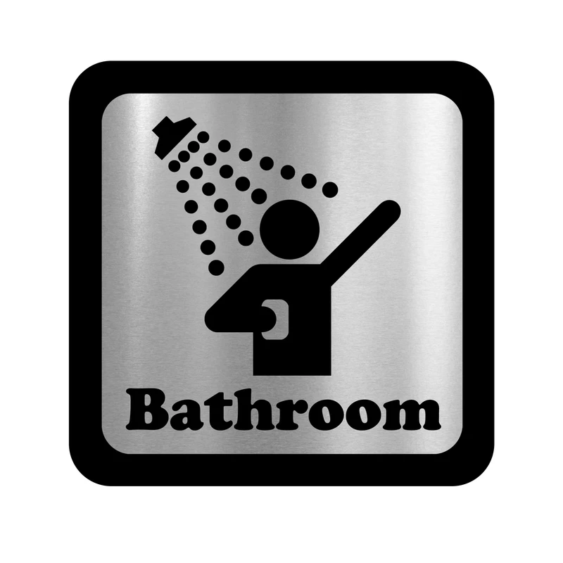 تابلو راهنما  آژنگ طرح نشانه دوش حمام کدL.02