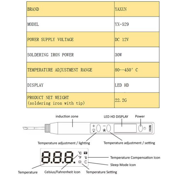 هویه 30 وات یاکسون مدل YX-529