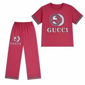 ست تی شرت آستین کوتاه و شلوار راحتی زنانه مدل FEQ