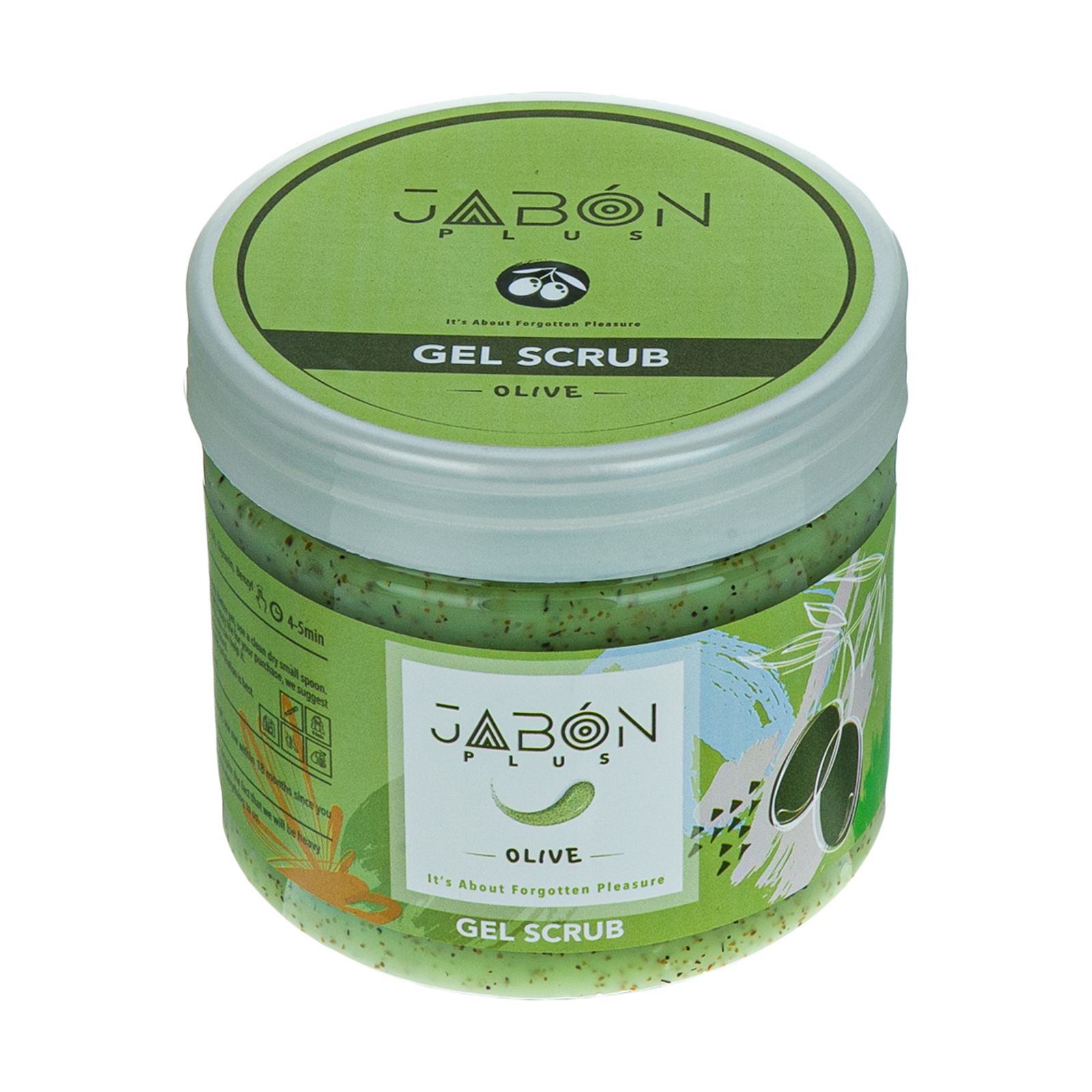 ژل اسکراب لایه بردار پوست ژبن پلاس مدل Olive وزن 375 گرم -  - 1