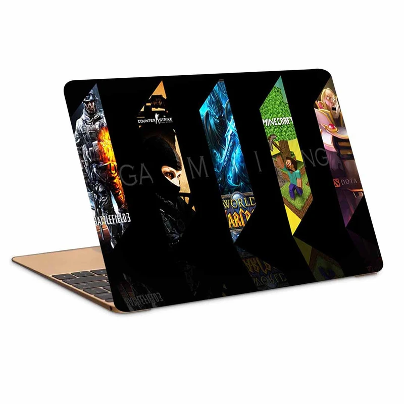 استیکر لپ تاپ طرح gaming wallpaper کد p-1162 مناسب برای لپ تاپ 15.6 اینچ