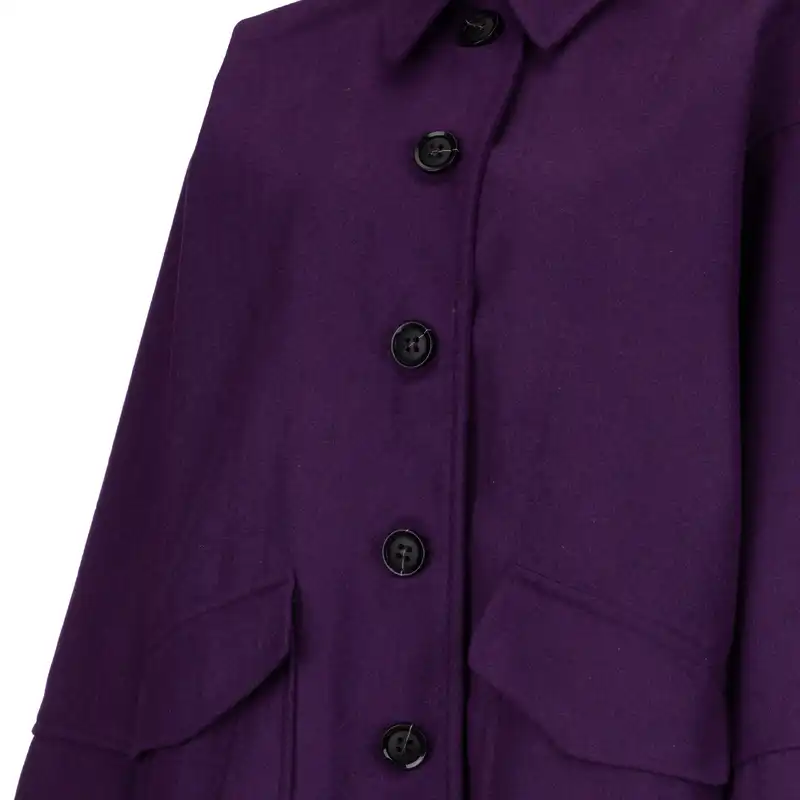 کت زنانه سرژه مدل 230141 رنگ بنفش