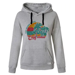 هودی مردانه مدل کالیفرنیا کد HM21 رنگ طوسی روشن