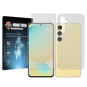 Nano tech transparent screen protector suitable Samsung  Galaxy S24 FE mobile phone along with back of the phone