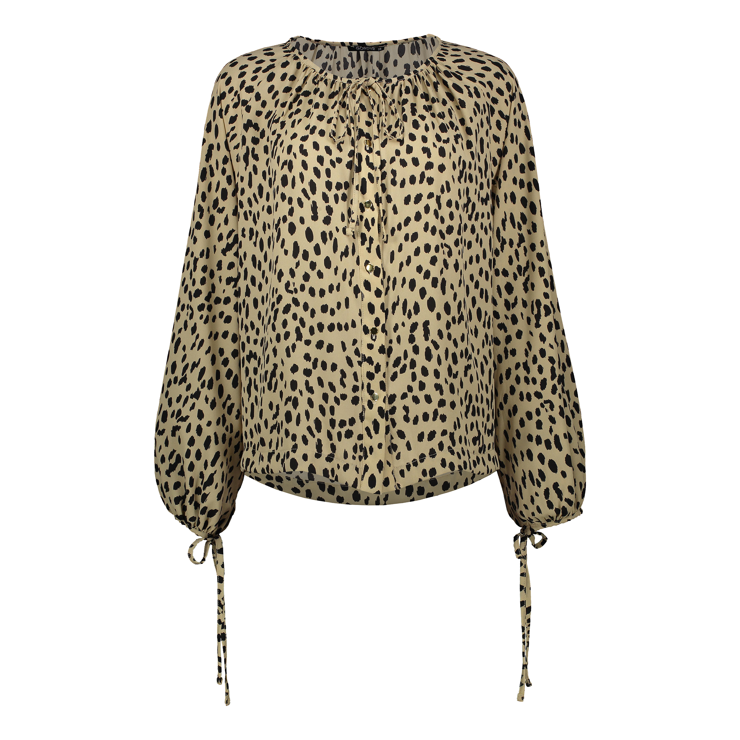 شومیز زنانه گردیه مدل 307299 رنگ کرم