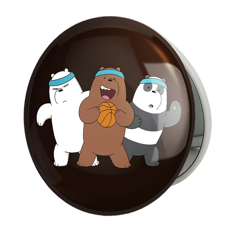 آینه جیبی خندالو طرح انیمیشن سه خرس کله پوک مدل تاشو کد 27642 