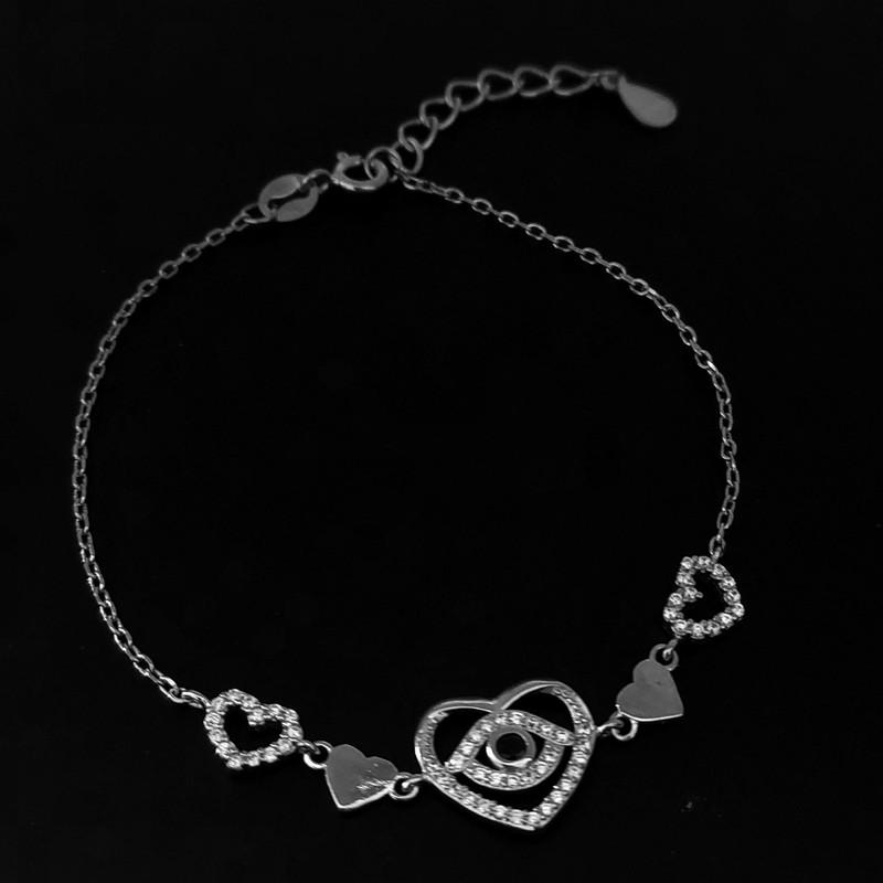 دستبند نقره زنانه مدل B83 دستبند نقره زنانه مدل B83