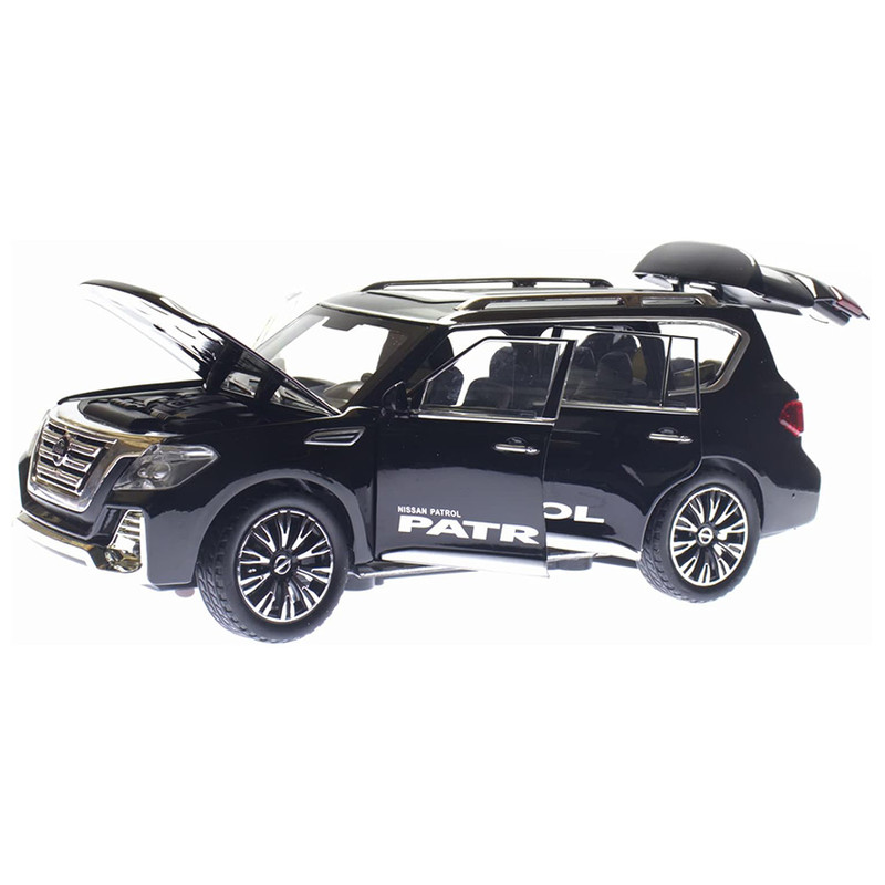 ماشین بازی مدل نیسان پاترول فرمان پذیر طرح 6 درب باز شو فلزی کد 328M