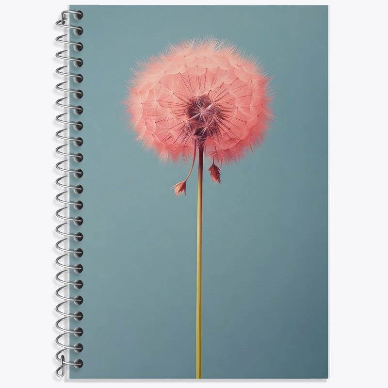 دفتر لغت 50 برگ خندالو طرح قاصدک صورتی کد F2807