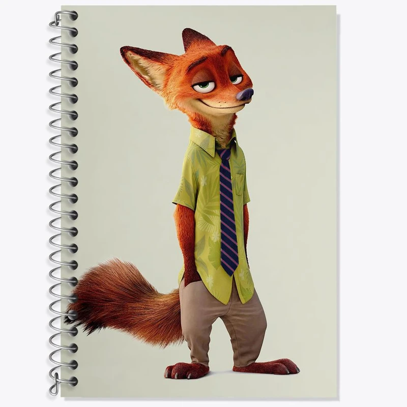 دفتر لغت 50 برگ خندالو مدل انیمیشن زوتوپیا  کد 1014