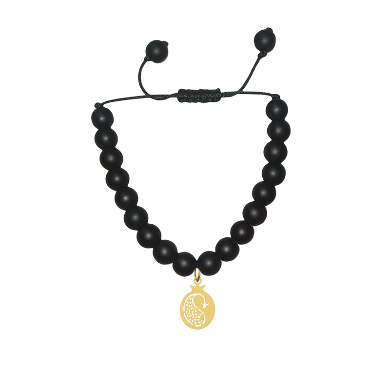 دستبند مهره ای زنانه هایکا مدل انار کد bd.h 196