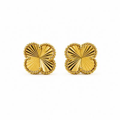 گوشواره میخی طلا 18 عیار زنانه طلای صداقت مدل گل