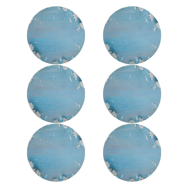 زیر لیوانی طرح گل کد 8140 بسته 6 عددی