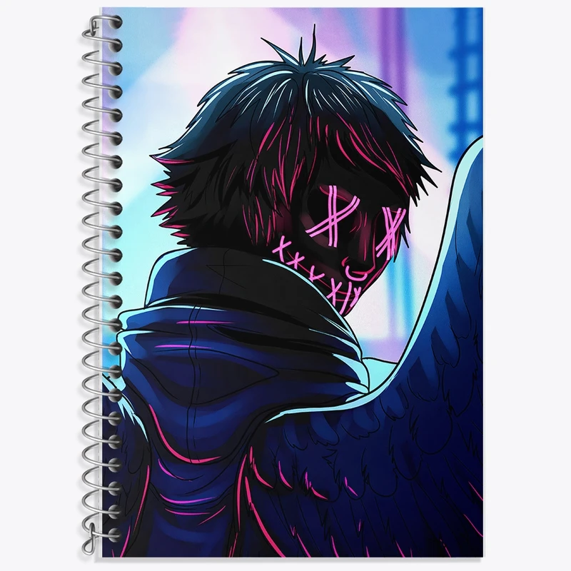 دفتر لغت 50 برگ خندالو طرح هکر (Hacker) کد F2401