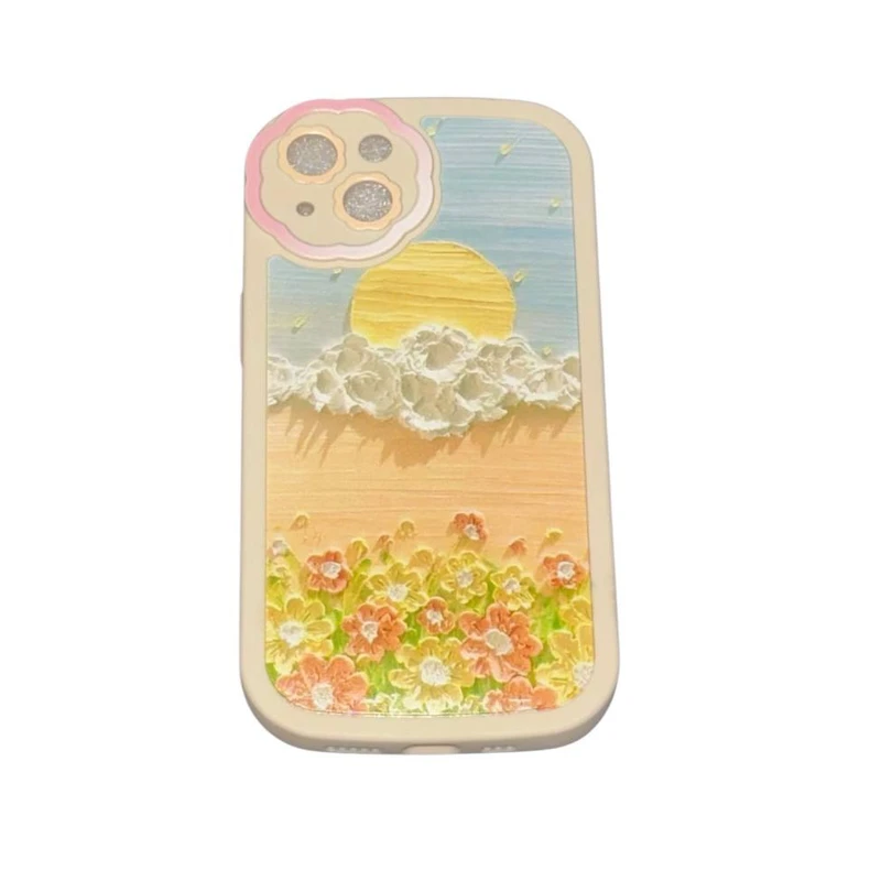 کاور طرح طبیعت  مدل خورشید و موج  کد ET65  مناسب برای گوشی موبایل اپل Iphone 12 pro max