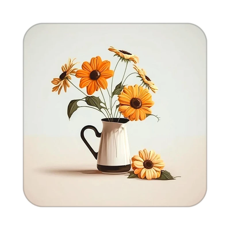 زیر لیوانی کاکتی طرح گل مدل mp18864