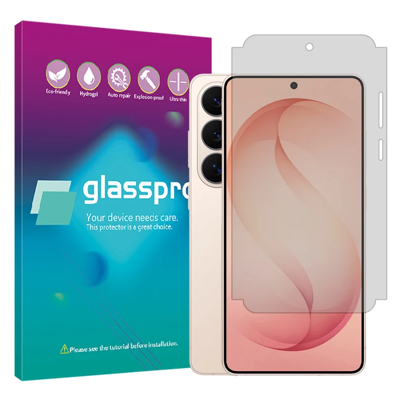 محافظ صفحه نمایش شفاف گلس پرو مدل هیدروژلی مناسب برای گوشی موبایل سامسونگ Galaxy S26 Ultra