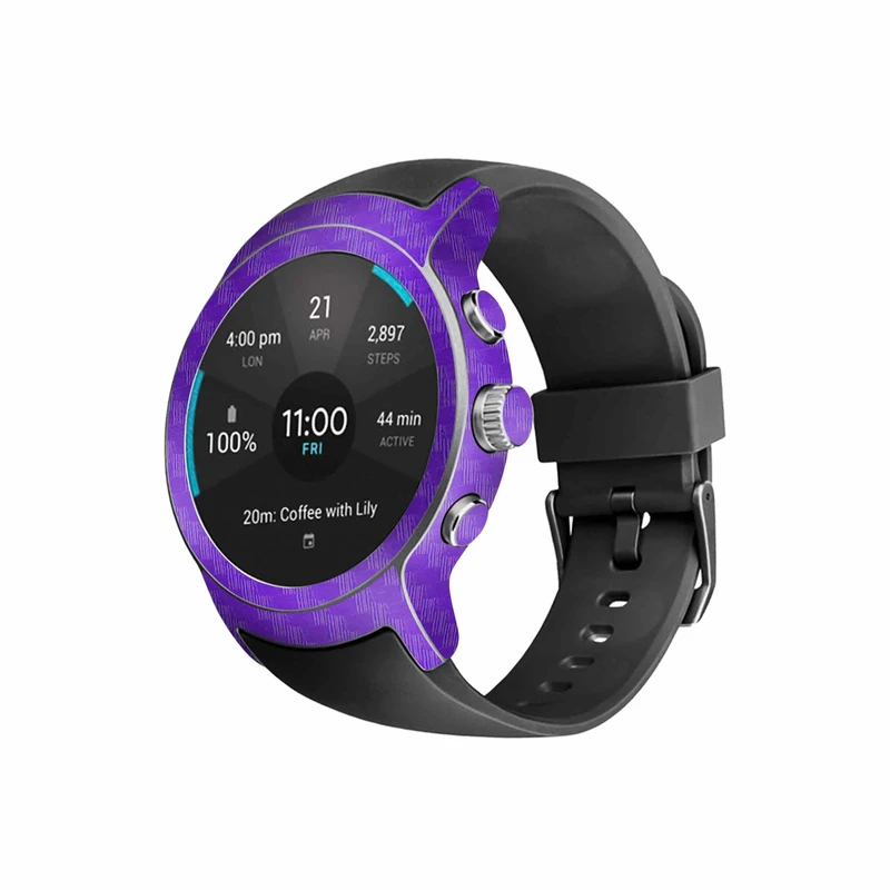  برچسب ماهوت طرح Purple-Fiber مناسب برای ساعت هوشمند ال جی Watch Sport
