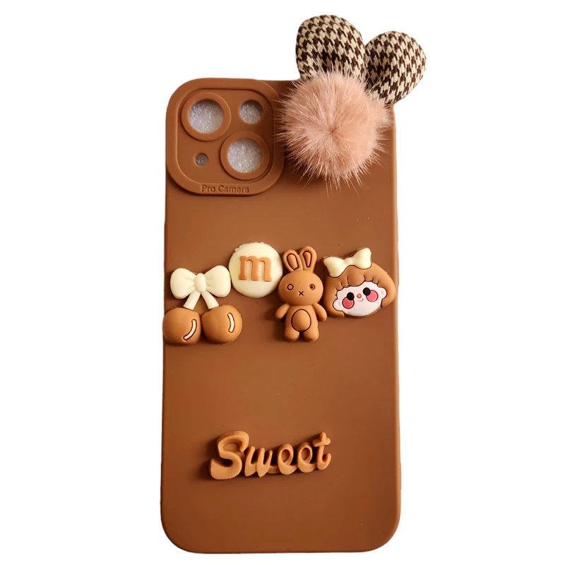 کاور طرح عروسکی برجسته مدل sweet مناسب برای گوشی موبایل اپل iphone 13