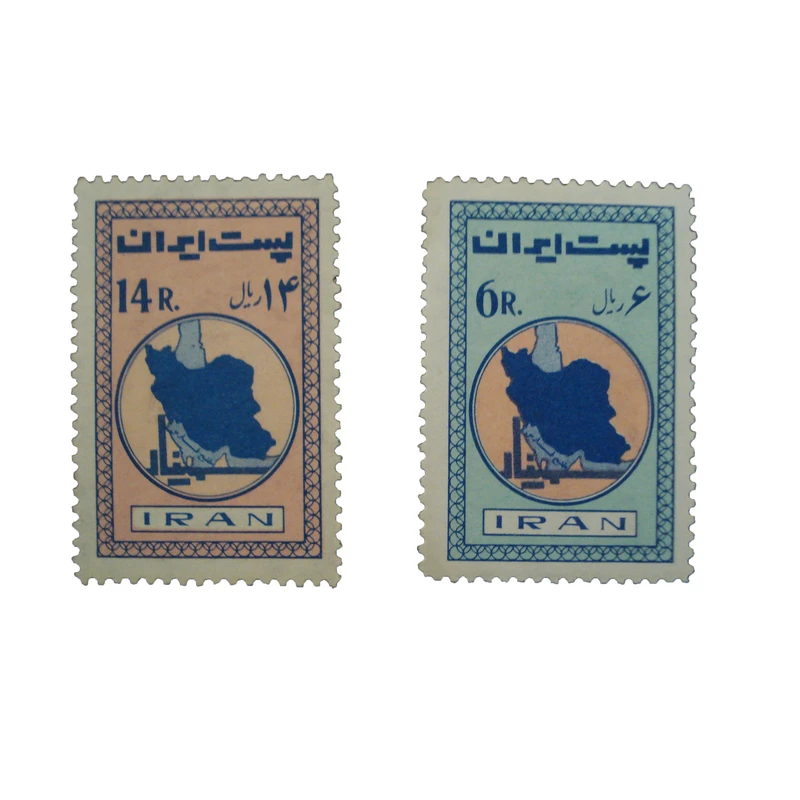 تمبر یادگاری مدل سمینار خلیج فارس کد IR1518 مجموعه دو عددی
