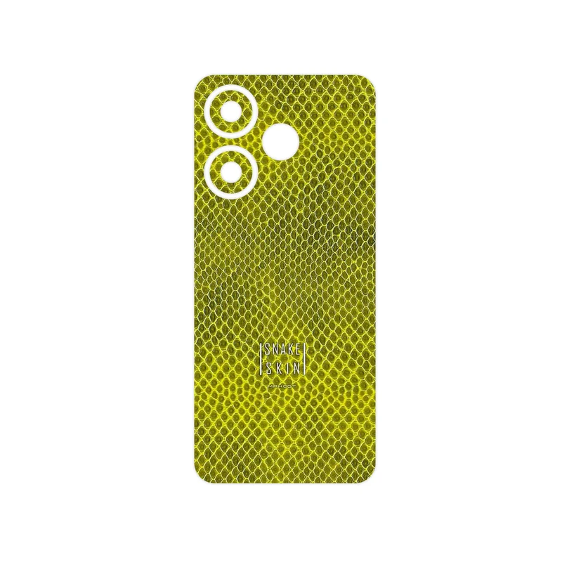 برچسب پوششی ماهوت مدل Yellow Snake Skin مناسب برای گوشی موبایل شیائومی Redmi 13