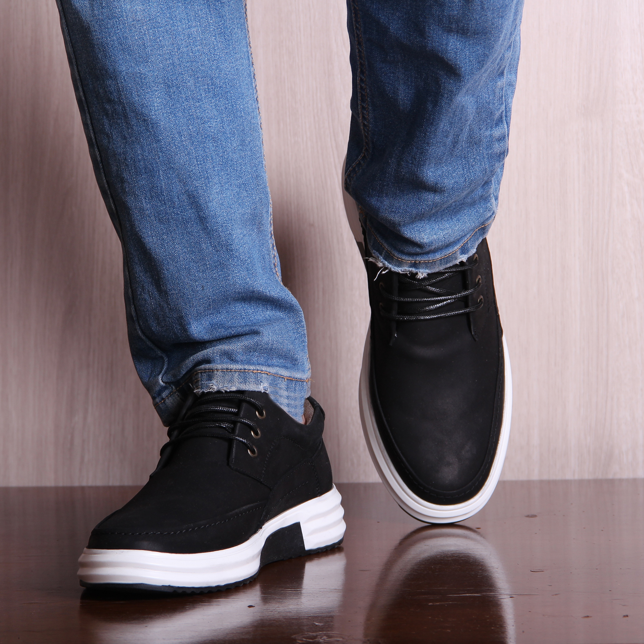 SHAHRECHARM leather men's casual shoes , F6047-1 Model