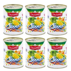 کنسرو مخلوط سبزیجات شاهسوند - 370 گرم بسته 6 عددی