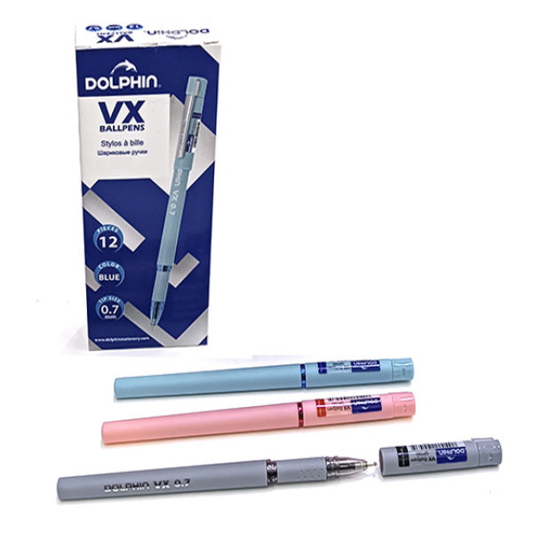 خودکار 0.7  میلی متری دلفین مدل VX بسته 12 عددی