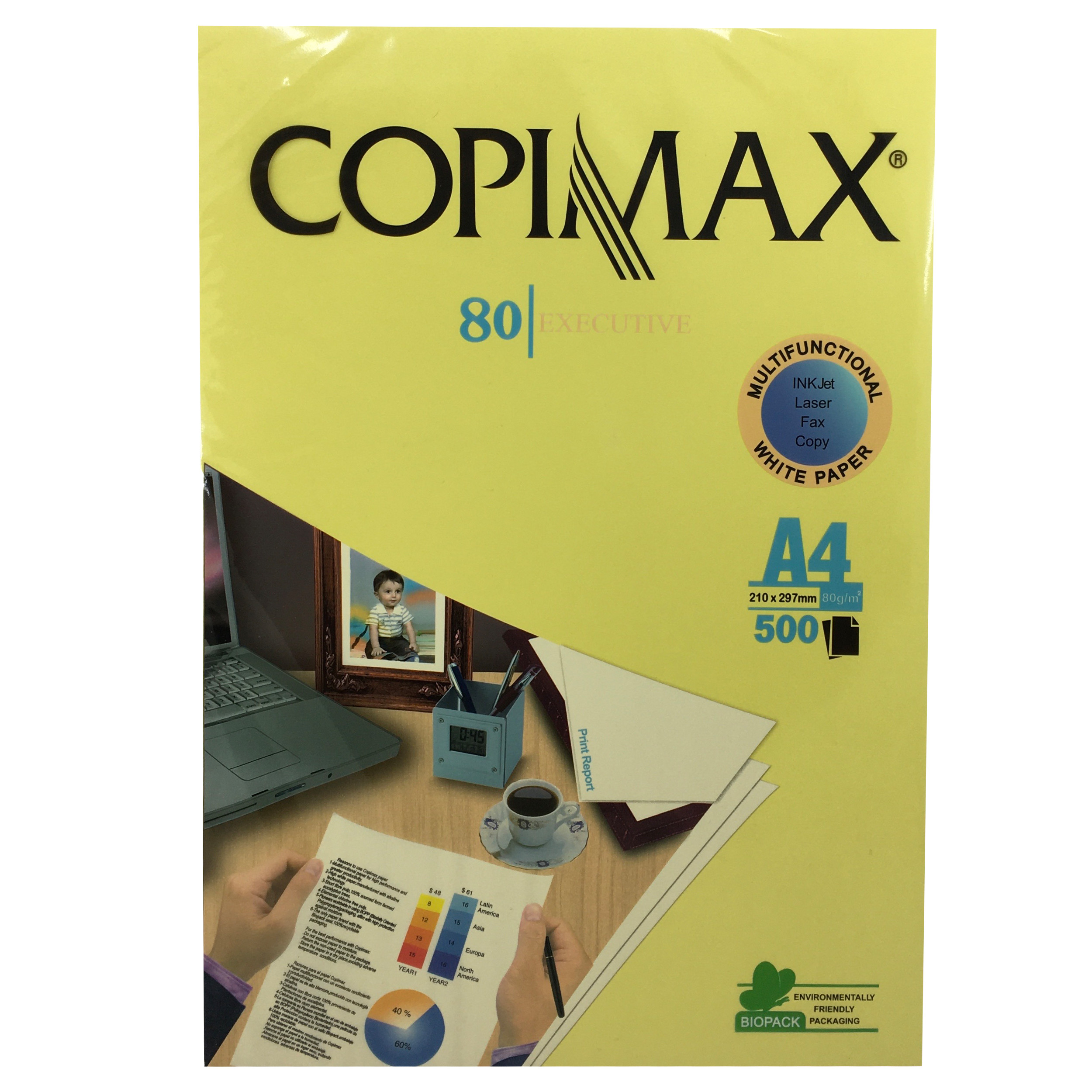 کاغذ رنگی A4 کپی مکس کد C20 بسته 20 عددی