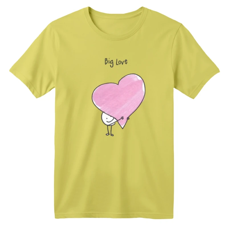 تی شرت آستین کوتاه بچگانه مدل قلبی