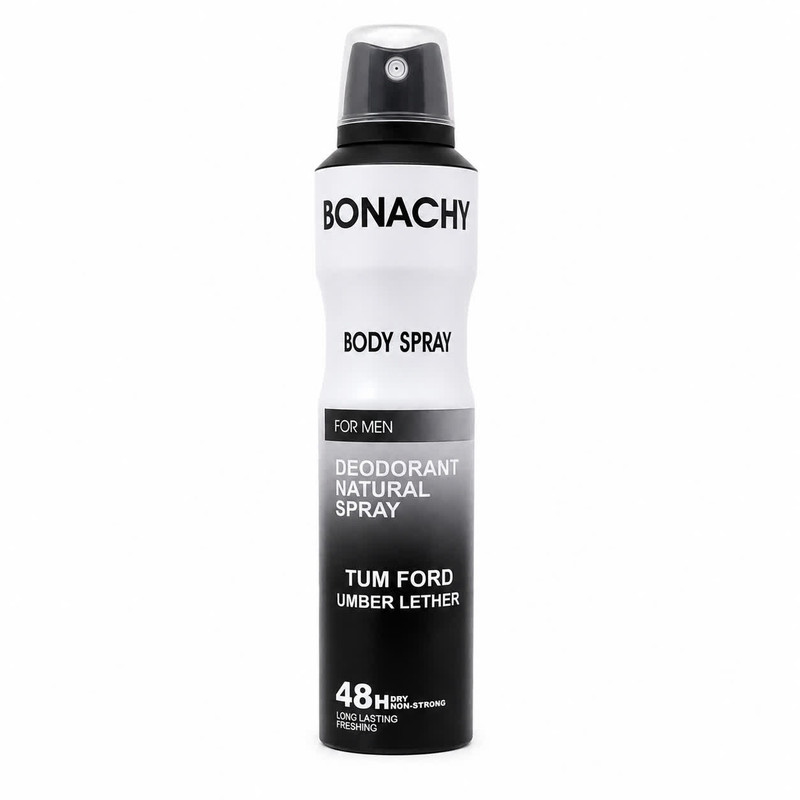 اسپری دئودورانت مردانه بوناچی مدل TOM FORD UMBER LETHER حجم ۲۵۰ میلی لیتر