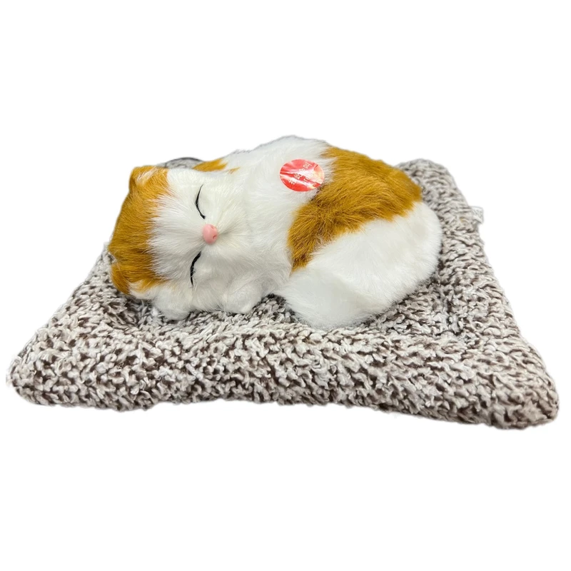 عروسک مدل گربه خوابیده موزیکال طول 17 سانتی متر