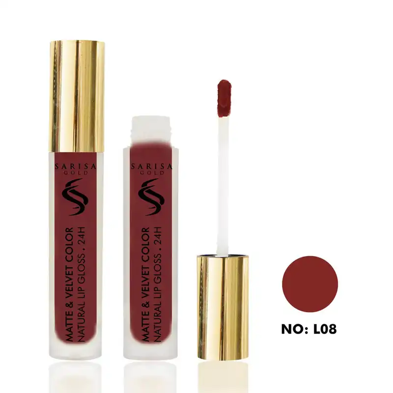 رژ لب مایع ساریسا گلد مدل MATTE شماره L 08