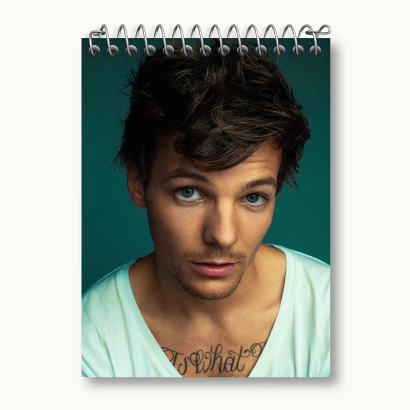 دفتر یادداشت 50 برگ خندالو مدل لوئی تاملینسون گروه موسیقی وان دایرکشن One Direction کد 2921