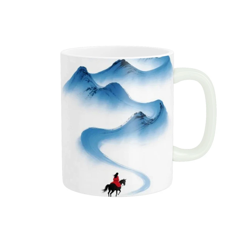 ماگ پاد آفرین مدل کوه آبرنگی کد 204