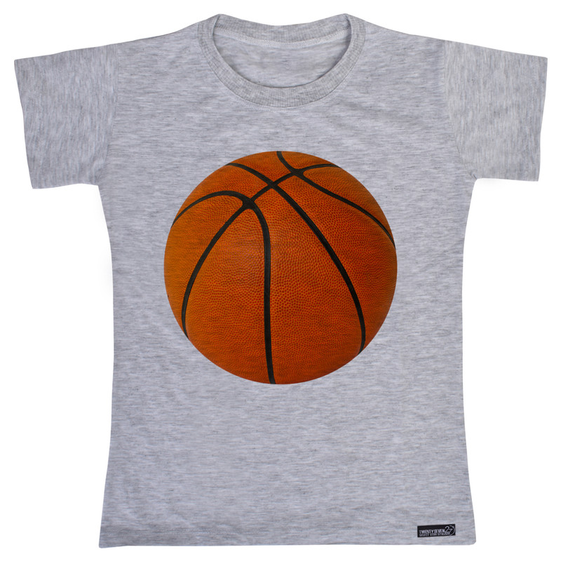 تی شرت آستین کوتاه دخترانه 27 مدل Basketball Ball کد MH387