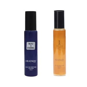 عطر جیبی مردانه هدوی استوری مدل پاکو رابان وان میلیون و بلو شنل حجم 30 میلی لیتر مجموعه 2 عددی
