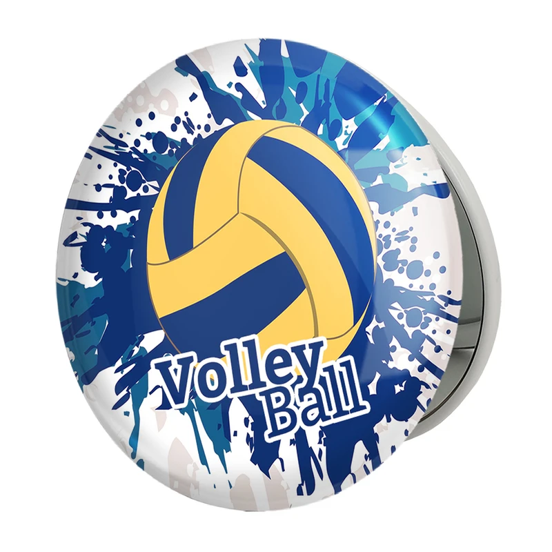 آینه جیبی خندالو طرح والیبال مدل تاشو کد 10007 