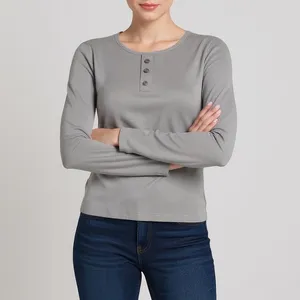 بلوز آستین بلند زنانه افراتین مدل 7575 رنگ طوسی 