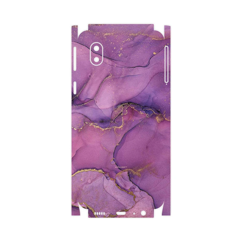 برچسب پوششی ماهوت مدل Purple Marble-FullSkin مناسب برای گوشی موبایل سامسونگ Galaxy A01 Core