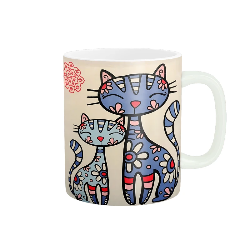 ماگ زیگورات مدل گربه فانتزی کد 408 