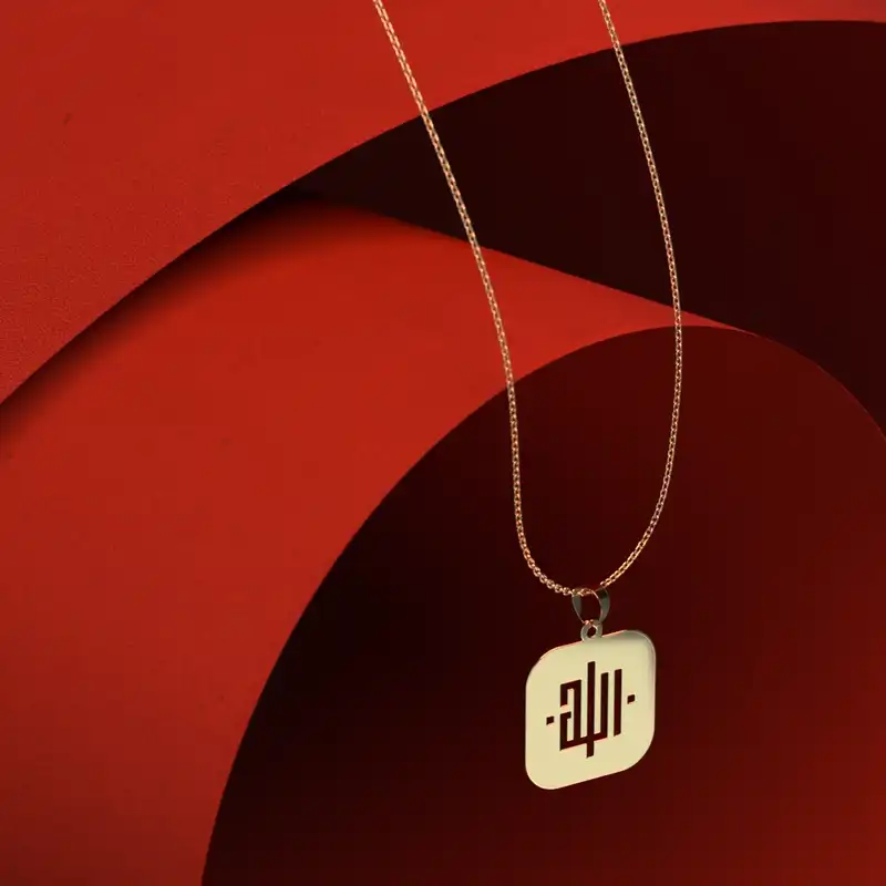 گردنبند طلا 18 عیار زنانه مدوپد مدل لوزی کد CA11017