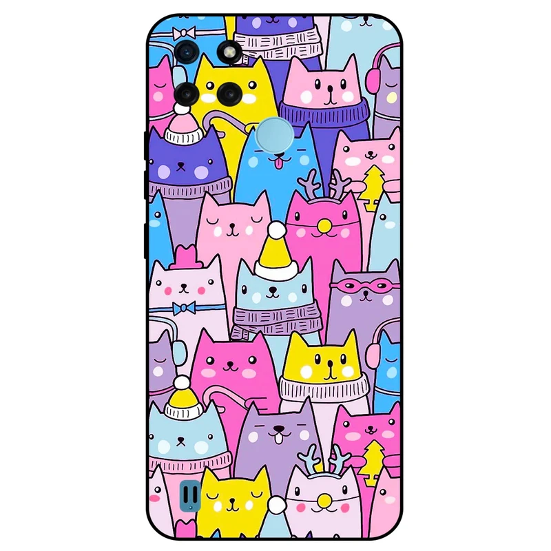 کاور مگافون طرح گربه مدل 8065 مناسب برای گوشی موبایل ریلمی C21Y  