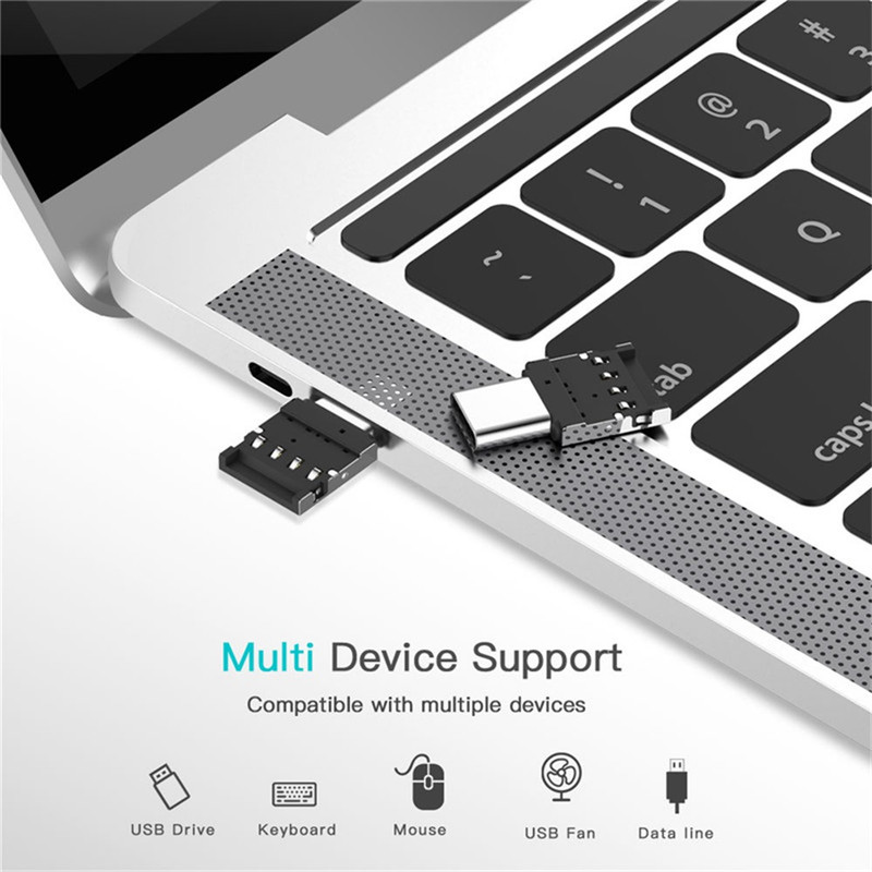 مبدل USB به USB-C کد OTG-AC102 بسته 2 عددی