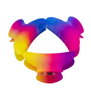 کلیپس مو زنانه مدل RGB بسته 3 عددی