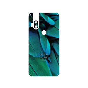 MAHOOT Green Feather Cover Sticker for Motorola One Hyper